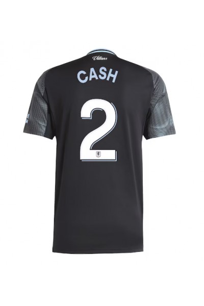 Aston Villa Matty Cash #2 Jalkapallovaatteet Vieraspaita 2025-26 Lyhythihainen Aston Villa Matty Cash #2 Jalkapallovaatteet Vieraspaita 2025-26 Lyhythihainen